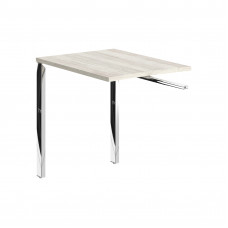 Брифинг приставка XGR 889.1 Сосна Эдмонт/Нержавейка полированная 800х600х750 XTEN GLOSS