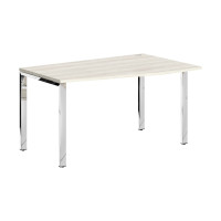 Стол эргономичный XGCT 149(R).1 Сосна Эдмонт/Нержавейка полированная 1400х900х750 XTEN GLOSS
