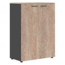 Шкаф с глухими дверьми и топом JMC 85.1 Дуб Каньон/Антрацит 856х452х1184 JAY