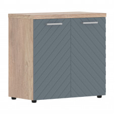 Шкаф с глухими малыми дверьми и топом TLLC 85.1 Серо-голубой/Дуб Каньон Z 856х450х833 TORR LUX
