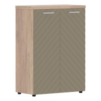 Шкаф с глухими средними дверьми и топом TLMC 85.1 Капучино/Дуб Каньон Z 856х450х1203 TORR LUX