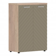 Шкаф с глухими средними дверьми и топом TLMC 85.1 Капучино/Дуб Каньон Z 856х450х1203 TORR LUX