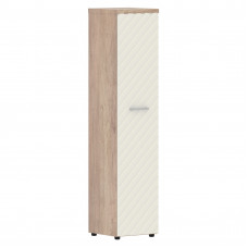 Шкаф колонка с глухой дверью и топом TLHC 42.1(L) Латте/Дуб Каньон Z 432х450х1968 TORR LUX