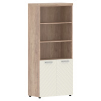 Шкаф с комплектом малых дверей и топом TLHC 85.5 Латте/Дуб Каньон Z 856х450х1968 TORR LUX