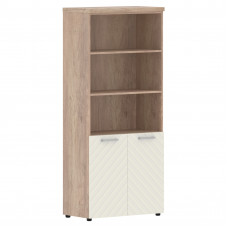 Шкаф с комплектом малых дверей и топом TLHC 85.5 Латте/Дуб Каньон Z 856х450х1968 TORR LUX