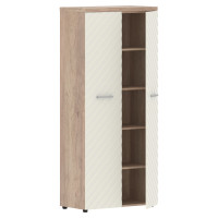 Шкаф с глухими дверьми и топом TLHC 85.1 Латте/Дуб Каньон Z 856х450х1968 TORR LUX
