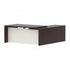 Стол руководителя TLCT 1820(L) Венге Магия Z/Латте 1800х2000х750 TORR LUX