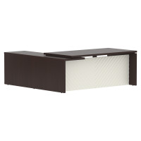 Стол руководителя TLCT 2020(R) Венге Магия Z/Латте 2000х2000х750 TORR LUX