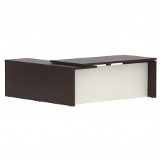 Стол руководителя TLCT 2020(R) Венге Магия Z/Латте 2000х2000х750 TORR LUX