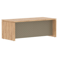 Стол руководителя TLST 209H Дуб Бофорд Z/Капучино 2000х900х750 TORR LUX