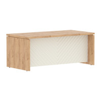 Стол руководителя TLST 189H Дуб Бофорд Z/Латте 1800х900х750 TORR LUX