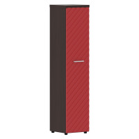 Шкаф колонка с глухой дверью и топом TLHC 42.1(R) Красный/Венге Магия Z 432х450х1968 TORR LUX