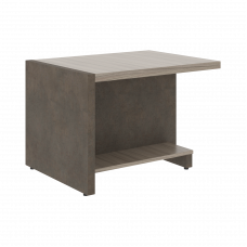 Стол журнальный СФ-531601 Дрифтвуд /Бетон чикаго темно-серый 600х800х550 WOOD&STONE