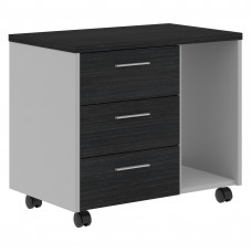 Тумба подкатная с отделением д/СБ OLC-3D.A Дуб Юкон Модерн/Металлик 733х450х625 OFFIX NEW