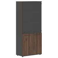 Шкаф высокий широкий EHCS 85.2 Дуб Денвер тёмный/Мокко/Мокко 852х430х1967 EDIS