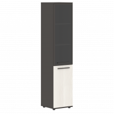 Шкаф высокий узкий EHCS 42.7(L) ЯсеньТраун/Мокко/Мокко 426х430х1967 EDIS