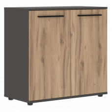 Шкаф малый широкий ELCS 85.1 Дуб Денвер светлый/Черный/Мокко 852х430х832 EDIS