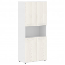 Шкаф высокий широкий EHCS 85.4 Ясень Траун/Белый/Белый 852х430х1967 EDIS