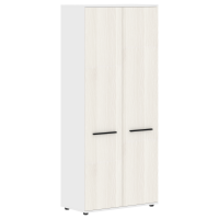 Шкаф высокий широкий EHCS 85.1 Ясень Траун/Черный/Белый 852х430х1967 EDIS