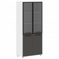Шкаф высокий широкий EHCS 85.7 Мокко/Черный/Белый 852х430х1967 EDIS