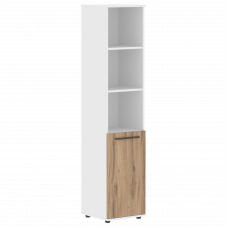 Шкаф высокий узкий EHCS 42.5 Дуб Денвер светлый/Мокко/Белый 426х430х1967 EDIS