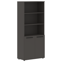 Шкаф высокий широкий EHCS 85.5 Мокко/Черный/Мокко 852х430х1967 EDIS