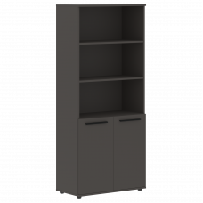 Шкаф высокий широкий EHCS 85.5 Мокко/Черный/Мокко 852х430х1967 EDIS