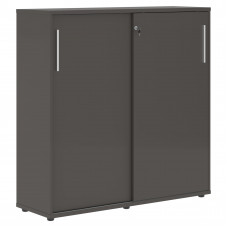 Шкаф средний с дверьми купе EMC 1343 Мокко/Белый/Мокко 1346х430х1355 EDIS