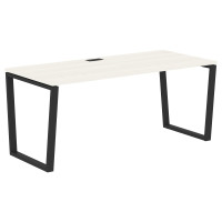 Стол прямой EVST 1780 Ясень Траун/Черный 1760х800х750 EDIS