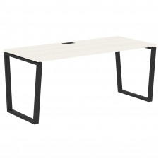 Стол прямой EVST 1780 Ясень Траун/Черный 1760х800х750 EDIS