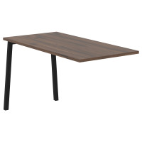 Брифинг-приставка ELB 1367 Дуб Денвер тёмный/Черный 1360х670х750 EDIS