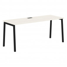 Стол прямой ELST 1767 Ясень Траун/Черный 1760х670х750 EDIS
