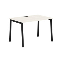 Стол прямой ELST 1180 Ясень Траун/Черный 1160х800х750 EDIS