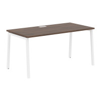 Стол прямой ELST 1580 Дуб Денвер тёмный/Белый 1560х800х750 EDIS