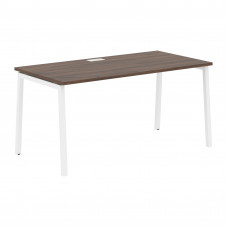 Стол прямой ELST 1580 Дуб Денвер тёмный/Белый 1560х800х750 EDIS