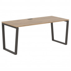 Стол прямой EVST 1780 Дуб Денвер светлый/Мокко 1760х800х750 EDIS