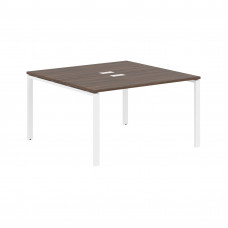 Стол 2-х местный EUWST 1313 Дуб Денвер тёмный/Белый 1360х1346х750 EDIS