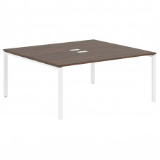 Стол 2-х местный EUWST 1716 Дуб Денвер тёмный/Белый 1760х1606х750 EDIS