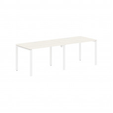 Стол 2-х местный EUWST 2380 Ясень Траун/Белый 2326х800х750 EDIS