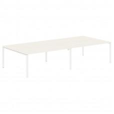 Стол 4-х местный EUWST 3516 Ясень Траун/Белый 3526х1606х750 EDIS