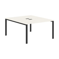 Стол 2-х местный EUWST 1316 Ясень Траун/Черный 1360х1606х750 EDIS