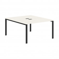 Стол 2-х местный EUWST 1316 Ясень Траун/Черный 1360х1606х750 EDIS