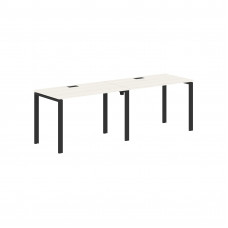 Стол 2-х местный EUWST 2367 Ясень Траун/Черный 2326х670х750 EDIS