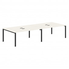 Стол 4-х местный EUWST 3513 Ясень Траун/Черный 3526х1346х750 EDIS