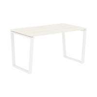 Стол прямой EVST 1380 Ясень Траун/Белый 1360х800х750 EDIS