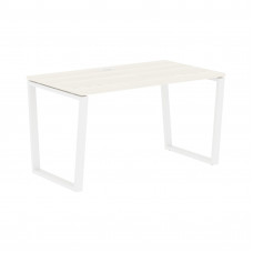 Стол прямой EVST 1380 Ясень Траун/Белый 1360х800х750 EDIS