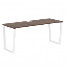 Стол прямой EVST 1767 Дуб Денвер тёмный/Белый 1760х670х750 EDIS