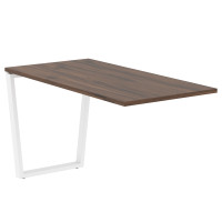 Брифинг-приставка EVB 1367 Дуб Денвер тёмный/Белый 1360х670х750 EDIS