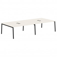 Стол 4-х местный ELWST 3516 Ясень Траун/Черный 3526х1606х750 EDIS