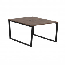 Стол 2-х местный EVWST 1116 Дуб Денвер тёмный/Черный 1160х1606х750 EDIS